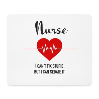 Nurse - Mousepad (Querformat) - Weiß - Vorne