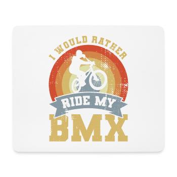 Motivation BMX - Tapis de souris (format paysage) - blanc - Devant