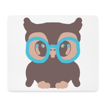 Eagle owl - Mouse Pad (horizontal) - white - Front