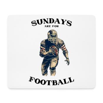 Sundays are for Football - Mousepad (Querformat) - Weiß - Vorne