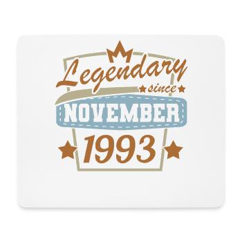 legendary since November 1993 retro birthday - Mouse Pad (horizontal) - white - Front