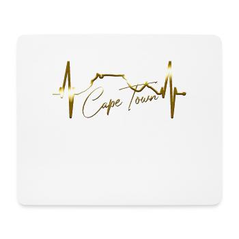 Cape Town Skyline Heartbeat Afrique du Sud Table Mountain - Tapis de souris (format paysage) - blanc - Devant