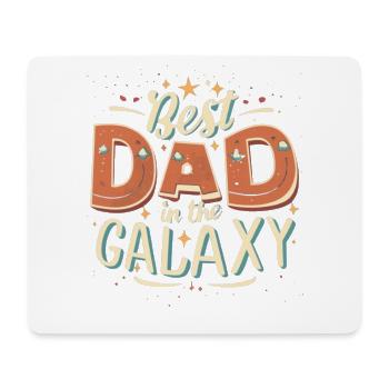 Best dad in the galaxy - Mouse Pad (horizontal) - white - Front