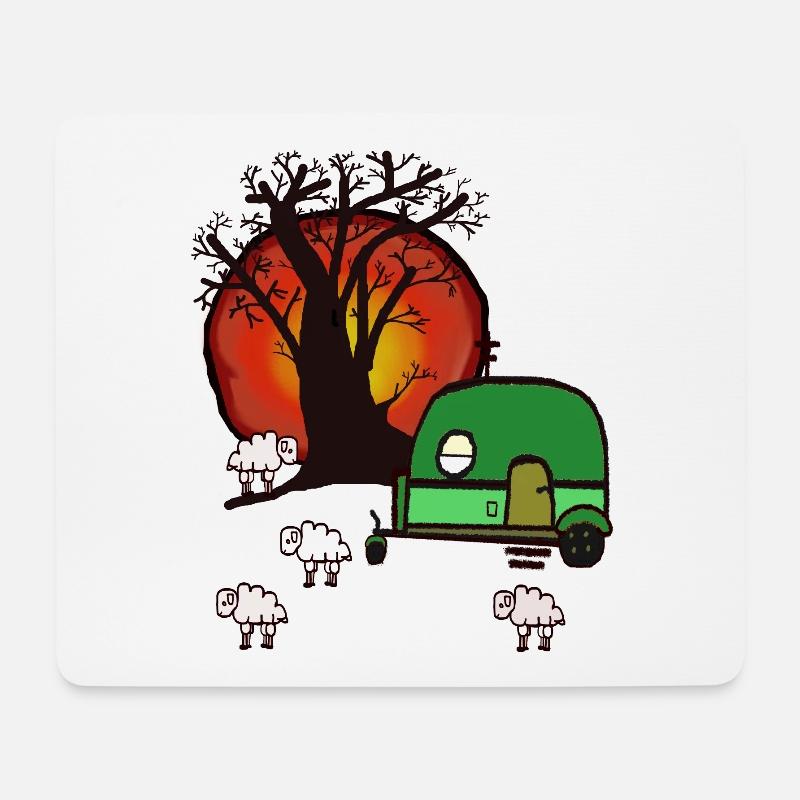 Camping Camper Urlaub Natur Naturliebhaber Küste - Mousepad (Querformat) - Weiß