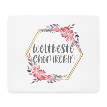 Chemikerin Chemie Mädchen Beruf Geschenk - Mousepad (Querformat) - Weiß - Vorne