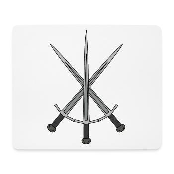 Swords Sword Saber Sword Fighting King - Mouse Pad (horizontal) - white - Front