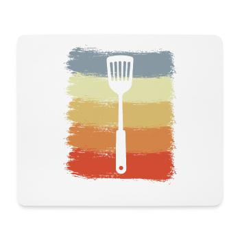 Vintage Wooden Spoon - Mouse Pad (horizontal) - white - Front