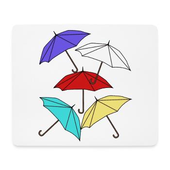 Umbrella Umbrellas Umbrella Storm Weather - Mouse Pad (horizontal) - white - Front