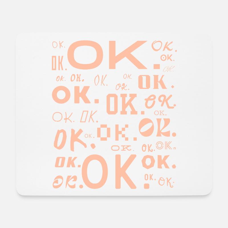 OK. - Mousepad (Querformat) - Weiß