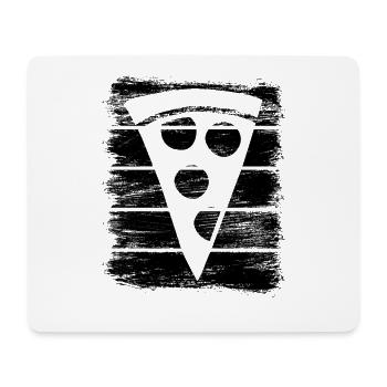 Croquis de tranche de pizza - Tapis de souris (format paysage) - blanc - Devant