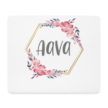 Aava Girl Name Baby Gift - Mouse Pad (horizontal) - white - Front