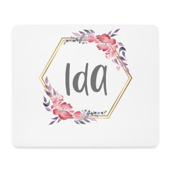 Ida Girl Name Baby Gift - Mouse Pad (horizontal) - white - Front
