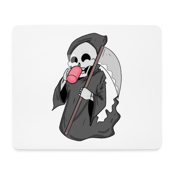 Faucheuse au café - Tapis de souris (format paysage) - blanc - Devant