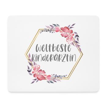 Kinderärztin Ärztin Doktorin Beruf Geschenk - Mousepad (Querformat) - Weiß - Vorne