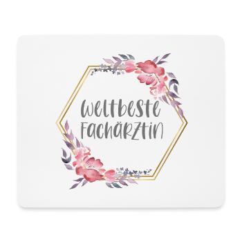 Fachärztin Ärztin Doktorin Beruf Geschenk - Mousepad (Querformat) - Weiß - Vorne