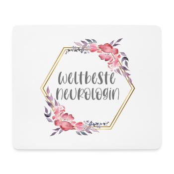 Neurologin Ärztin Doktorin Beruf Geschenk - Mousepad (Querformat) - Weiß - Vorne