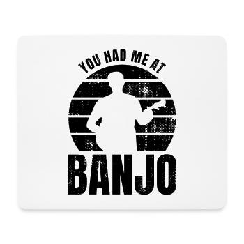 Banjo Player Saying - Mouse Pad (horizontal) - white - Front