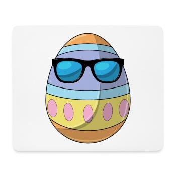 Osterei Ostern Sonnenbrille - Mousepad (Querformat) - Weiß - Vorne