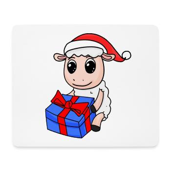 Noël de mouton - Tapis de souris (format paysage) - blanc - Devant