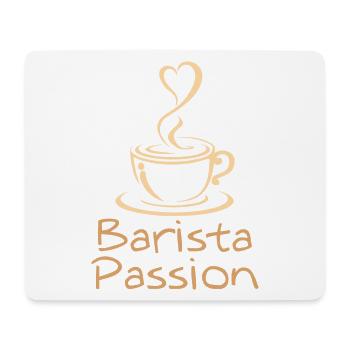 Barista Passion Kaffee Geschenk Kaffeeliebhaber - Mousepad (Querformat) - Weiß - Vorne
