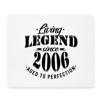 Birthday - Legend matured since 2006 - Mouse Pad (horizontal) - white - Front