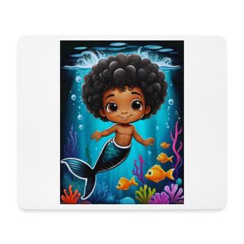 Zauberhafte Meerjungfrau Illustration - Mousepad (Querformat) - Weiß - Vorne
