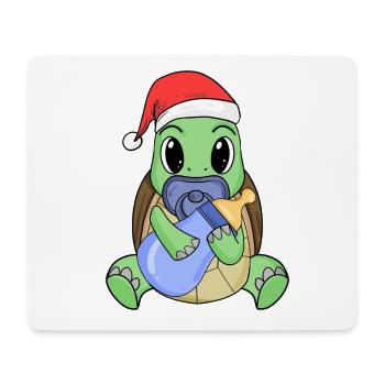 Turtle Baby Christmas - Mouse Pad (horizontal) - white - Front