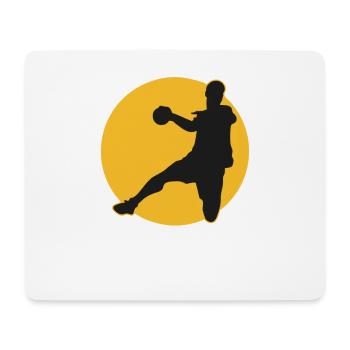 Handball Ab 9 Meter Krieg Handballer Geschenk - Mousepad (Querformat) - Weiß - Vorne