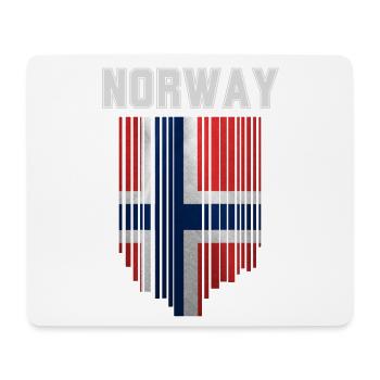 Flagge von Norwegen - Mousepad (Querformat) - Weiß - Vorne