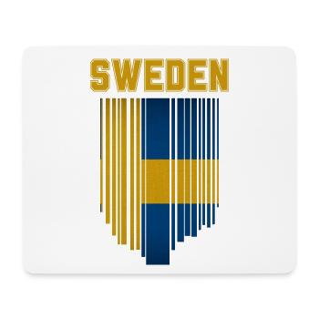 Flagge von Schweden - Mousepad (Querformat) - Weiß - Vorne