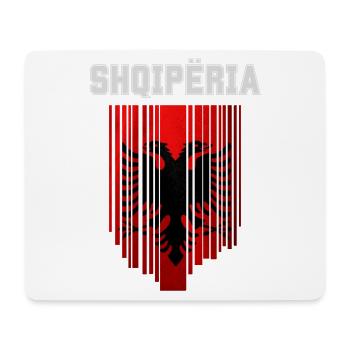 Albanische Flagge, Albanischer Stolz - Mousepad (Querformat) - Weiß - Vorne