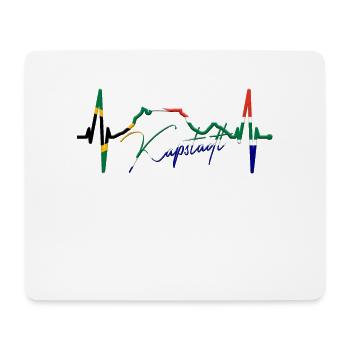 Cape Town Skyline Heartbeat Afrique du Sud Montagne de la Table - Tapis de souris (format paysage) - blanc - Devant