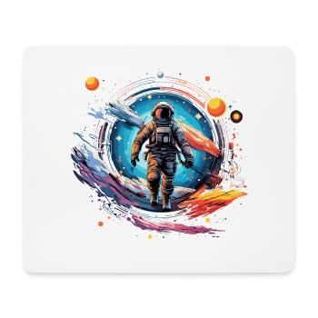 Astronaut in Space Design - Mouse Pad (horizontal) - white - Front