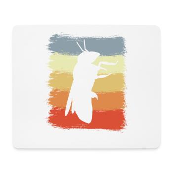 Abeille rétro - Tapis de souris (format paysage) - blanc - Devant