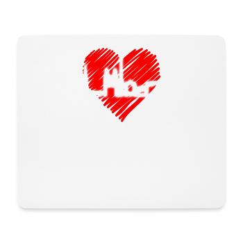 Zurich Skyline Heartbeat Switzerland Love Love Zurich - Mouse Pad (horizontal) - white - Front