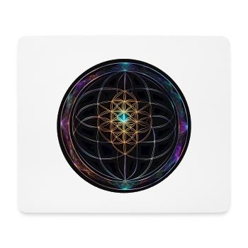 Disques Metatron Mandala Glow - Tapis de souris (format paysage) - blanc - Devant