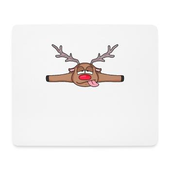 Roe deer lying down - Mouse Pad (horizontal) - white - Front