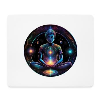 Méditation Cosmique Énergie Stellaire - Tapis de souris (format paysage) - blanc - Devant