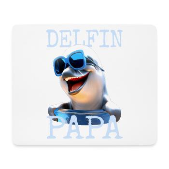 Dolphin Dad Daddy Dolphins Father's Day Dolphin Dad - Mouse Pad (horizontal) - white - Front