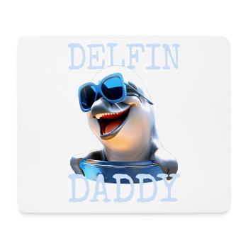 Delfin Daddy Papa Delfine Vatertag Delphin Dad - Mousepad (Querformat) - Weiß - Vorne