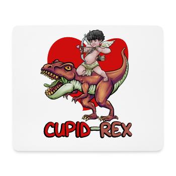 Armure de Cupidon T Rex coeur Saint-Valentin Cupid Rex - Tapis de souris (format paysage) - blanc - Devant