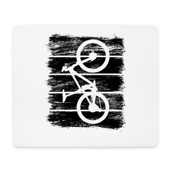 Mountain bike - Mouse Pad (horizontal) - white - Front
