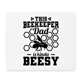 Imker Vater ist fleißig wie eine Biene - Mousepad (Querformat) - Weiß - Vorne