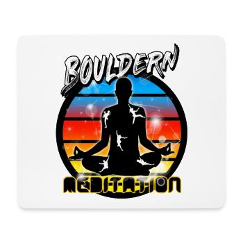 Bouldern - Mousepad (Querformat) - Weiß - Vorne