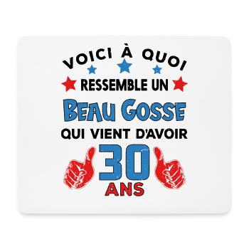 30 ans anniversaire homme cadeau humour drôle - Tapis de souris (format paysage) - blanc - Devant