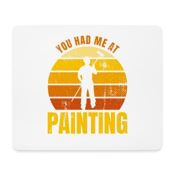 Painter Joke - Mouse Pad (horizontal) - white - Front