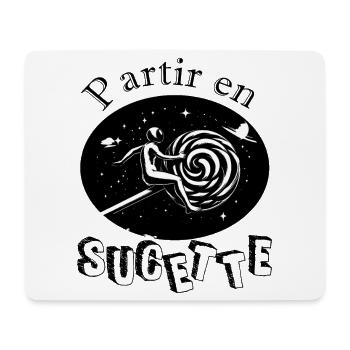 Partir en sucette - Tapis de souris (format paysage) - blanc - Devant