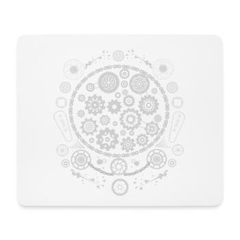 Minimaist bike patterns - Cyclist Gift Idea - Mouse Pad (horizontal) - white - Front