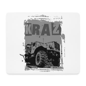KRAZ Truck - Mouse Pad (horizontal) - white - Front