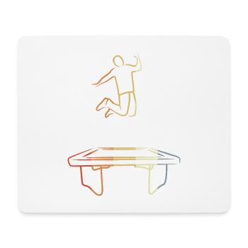 Trampolinist Vintage Look - Mousepad (Querformat) - Weiß - Vorne